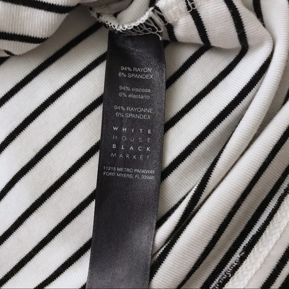 White House Black Market Striped Cold Shoulder Sm - Picture 5 of 5